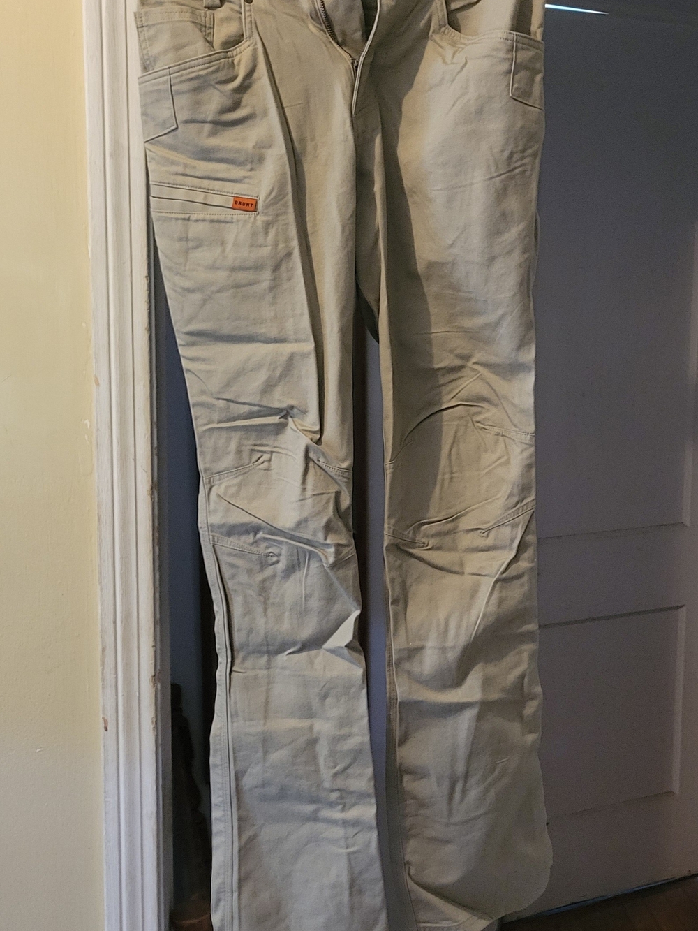 Brunt Workwear The Torra Pant Light Khaki Men's Cargo Pants with Utility Pockets